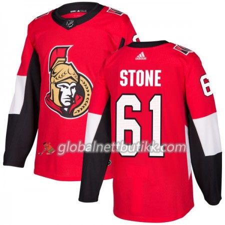 Ottawa Senators Hockeydrakt Mark Stone 61 2017-2018 Rød Adidas Authentic - Herre